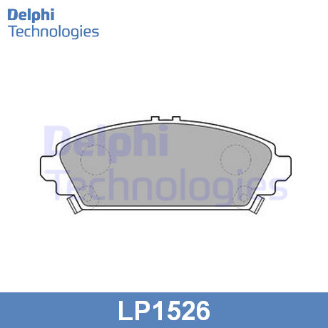 LP1526 DELPHI  Комплект тормозных колодок, дисковый тормоз