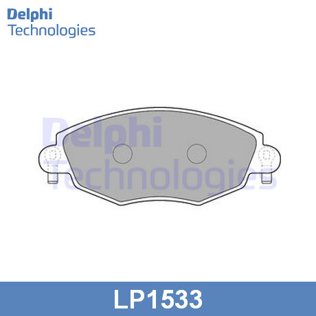 LP1533 DELPHI  Комплект тормозных колодок, дисковый тормоз
