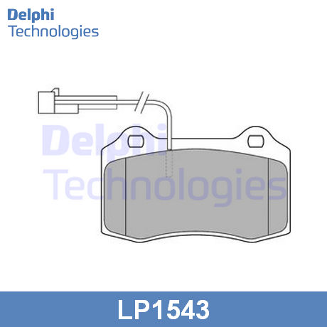 LP1543 DELPHI  Комплект тормозных колодок, дисковый тормоз