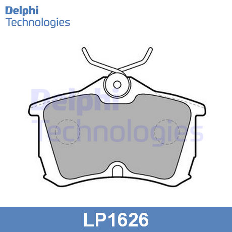 LP1626 DELPHI  Комплект тормозных колодок, дисковый тормоз