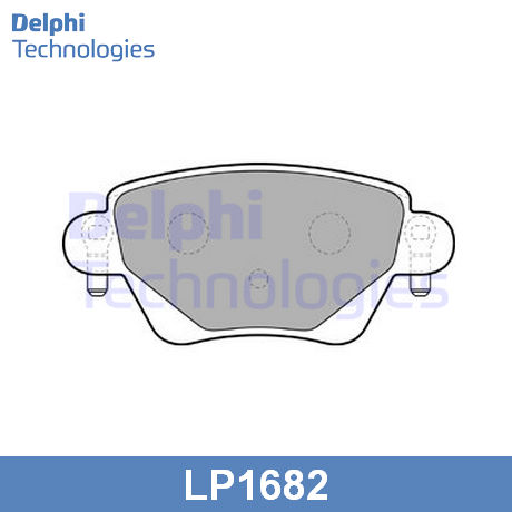 LP1682 DELPHI  Комплект тормозных колодок, дисковый тормоз