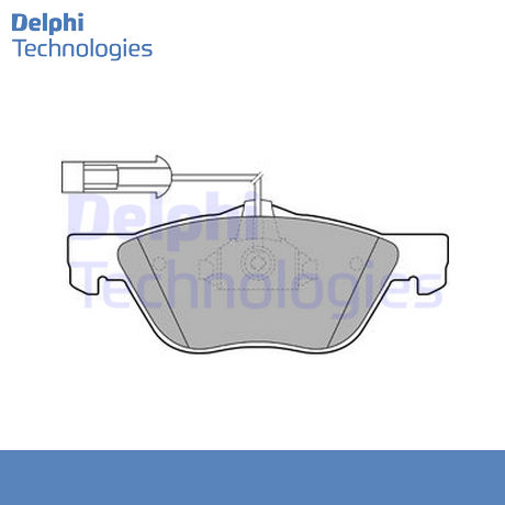LP1686 DELPHI DELPHI  Колодки тормозные дисковые комплект
