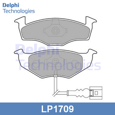 LP1709 DELPHI  Комплект тормозных колодок, дисковый тормоз