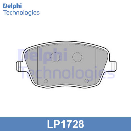 LP1728 DELPHI  Комплект тормозных колодок, дисковый тормоз