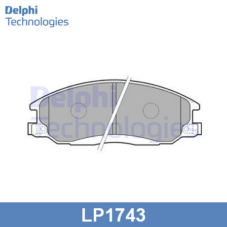 LP1743 DELPHI  Комплект тормозных колодок, дисковый тормоз