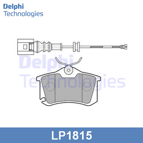 LP1815 DELPHI  Комплект тормозных колодок, дисковый тормоз