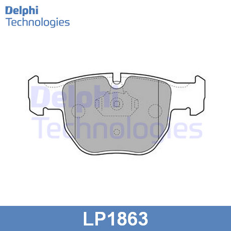 LP1863 DELPHI  Комплект тормозных колодок, дисковый тормоз