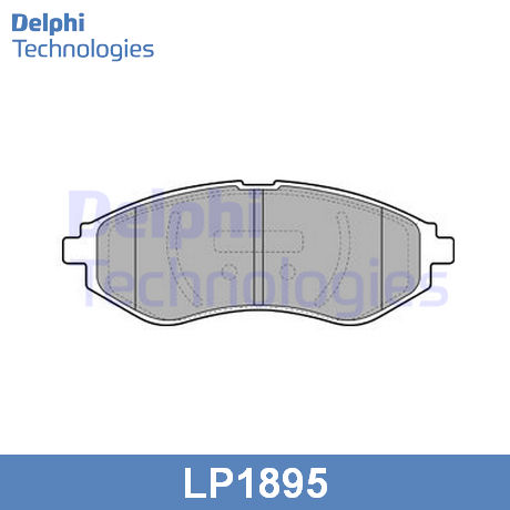 LP1895 DELPHI  Комплект тормозных колодок, дисковый тормоз