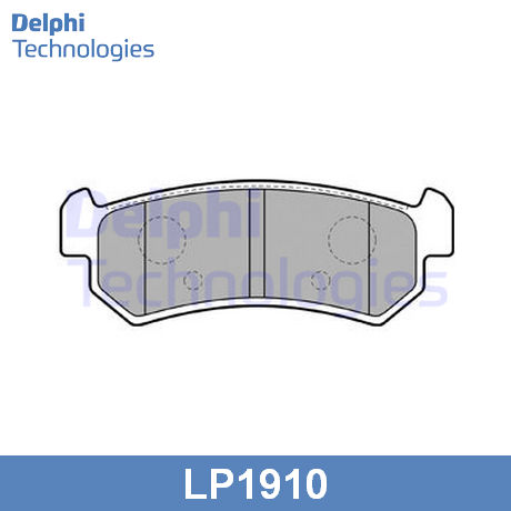 LP1910 DELPHI  Комплект тормозных колодок, дисковый тормоз