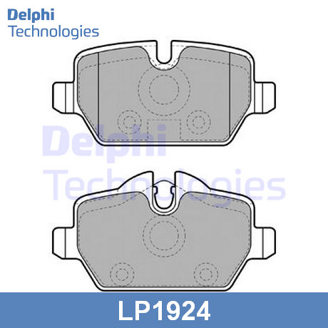 LP1924 DELPHI DELPHI  Колодки тормозные дисковые комплект