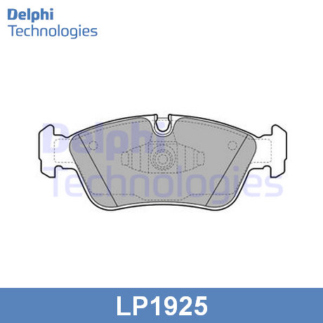 LP1925 DELPHI DELPHI  Колодки тормозные дисковые комплект