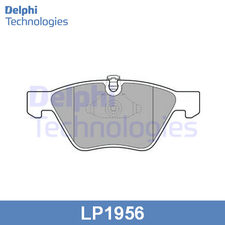 LP1956 DELPHI DELPHI  Колодки тормозные дисковые комплект