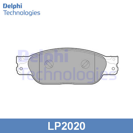 LP2020 DELPHI  Комплект тормозных колодок, дисковый тормоз