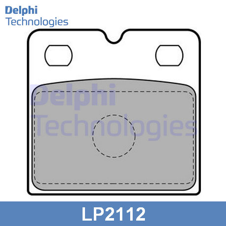 LP2112 DELPHI  Комплект тормозных колодок, дисковый тормоз