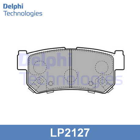 LP2127 DELPHI  Комплект тормозных колодок, дисковый тормоз