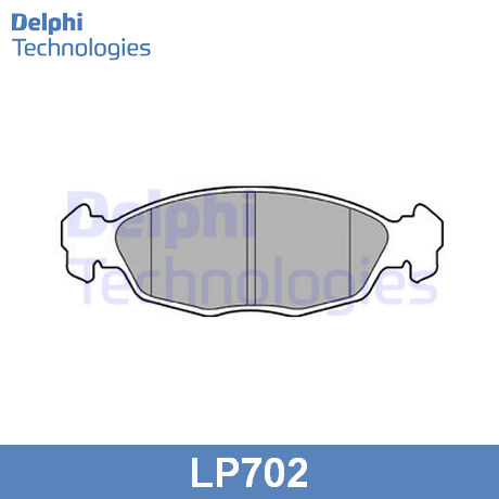 LP702 DELPHI DELPHI  Колодки тормозные дисковые комплект