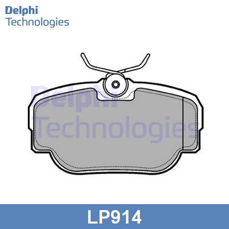 LP914 DELPHI  Комплект тормозных колодок, дисковый тормоз