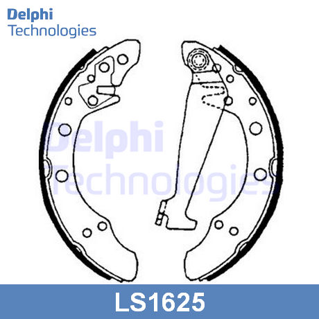 LS1625 DELPHI  Комплект тормозных колодок