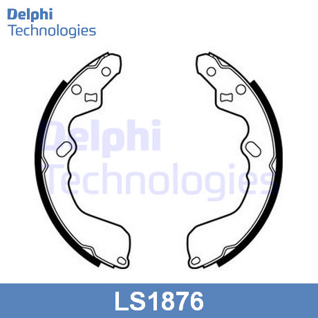 LS1876 DELPHI  Комплект тормозных колодок