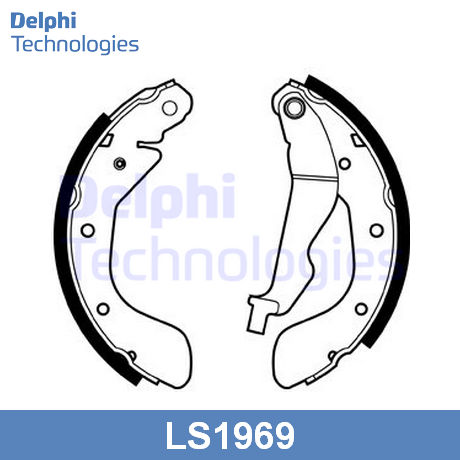 LS1969 DELPHI  Комплект тормозных колодок