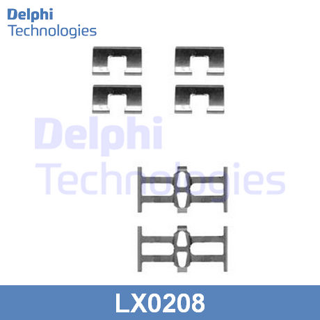 LX0208 DELPHI  Комплектующие, колодки дискового тормоза