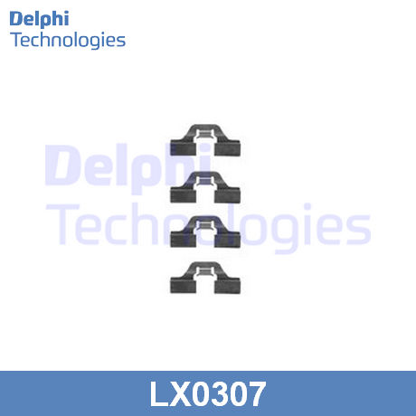 LX0307 DELPHI  Комплектующие, колодки дискового тормоза