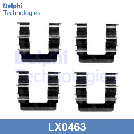 LX0463 DELPHI  Комплектующие, колодки дискового тормоза