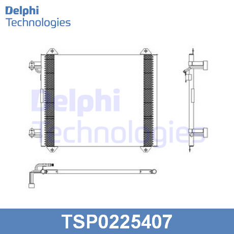 TSP0225407 DELPHI  Конденсатор, кондиционер