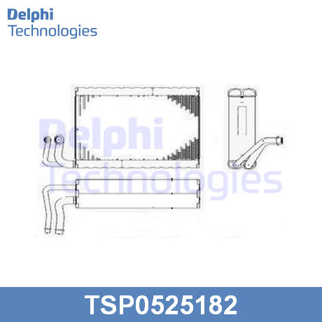 TSP0525182 DELPHI  Испаритель, кондиционер