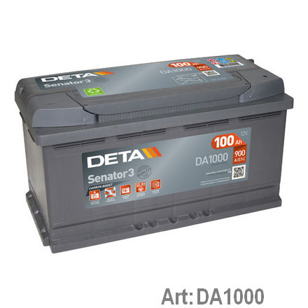 DA1000 DETA  Стартерная аккумуляторная батарея; Стартерная аккумуляторная батарея