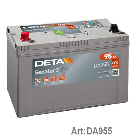 DA955 DETA  Стартерная аккумуляторная батарея; Стартерная аккумуляторная батарея