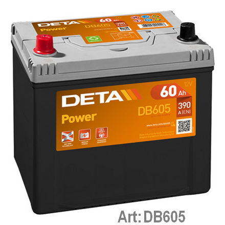 DB605 DETA  Стартерная аккумуляторная батарея; Стартерная аккумуляторная батарея