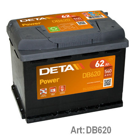 DB620 DETA  Стартерная аккумуляторная батарея; Стартерная аккумуляторная батарея