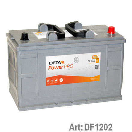 DF1202 DETA  Стартерная аккумуляторная батарея; Стартерная аккумуляторная батарея