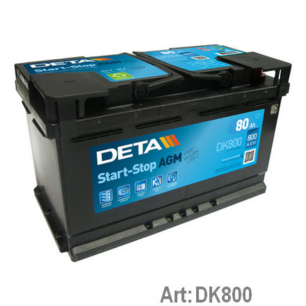 DK800 DETA  Стартерная аккумуляторная батарея; Стартерная аккумуляторная батарея