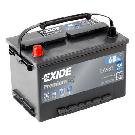 _EA681 EXIDE  Стартерная аккумуляторная батарея; Стартерная аккумуляторная батарея