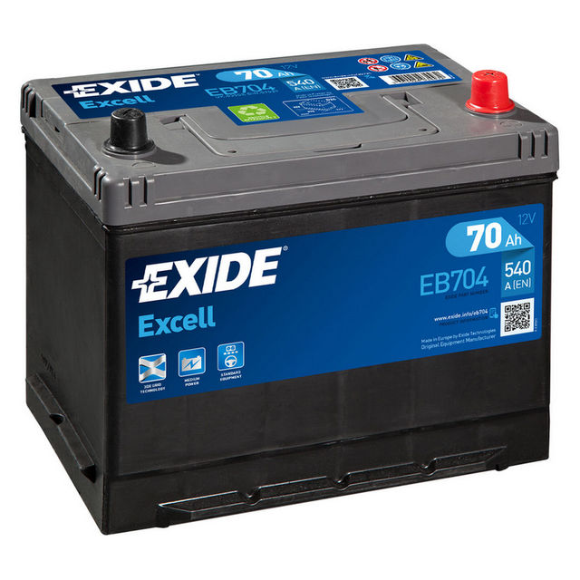 EB704 EXIDE EXIDE  Аккумулятор; Аккумуляторная батарея стартерная