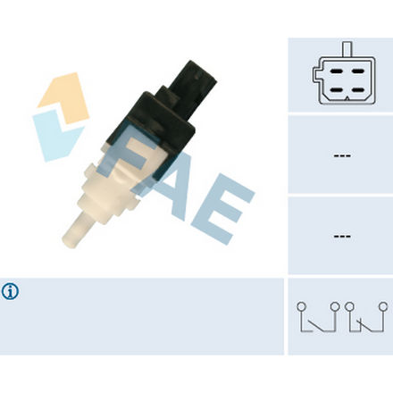 24413 FAE  Выключатель фонаря сигнала торможения; Выключатель, привод сцепления (Tempomat); Выключатель, привод сцепления (управление двигателем)