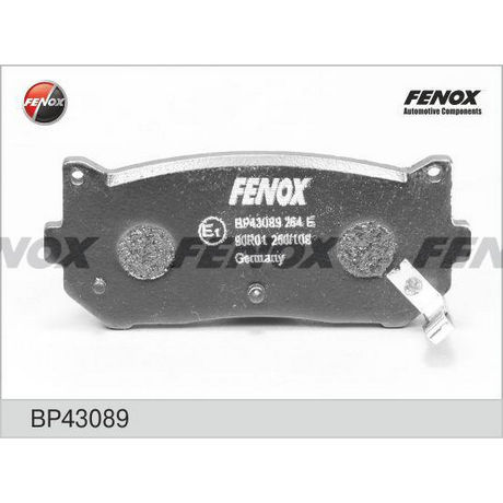 BP43089 FENOX  Комплект тормозных колодок, дисковый тормоз