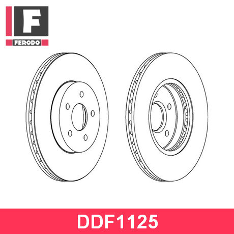 DDF1125 FERODO  Тормозной диск