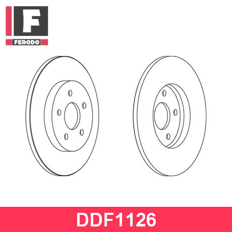 DDF1126 FERODO  Тормозной диск