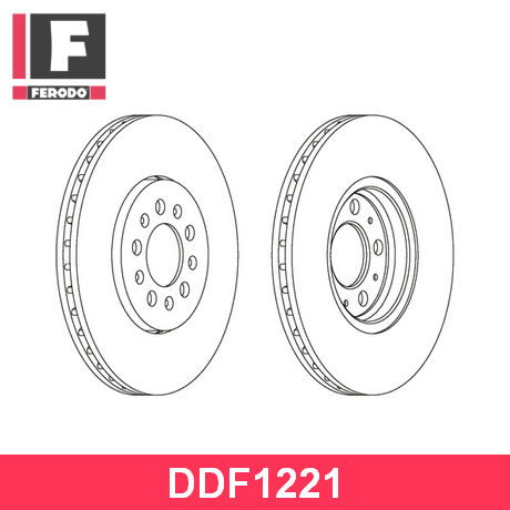 DDF1221 FERODO  Тормозной диск