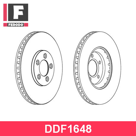 DDF1648 FERODO  Тормозной диск