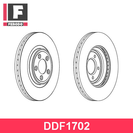 DDF1702 FERODO  Тормозной диск