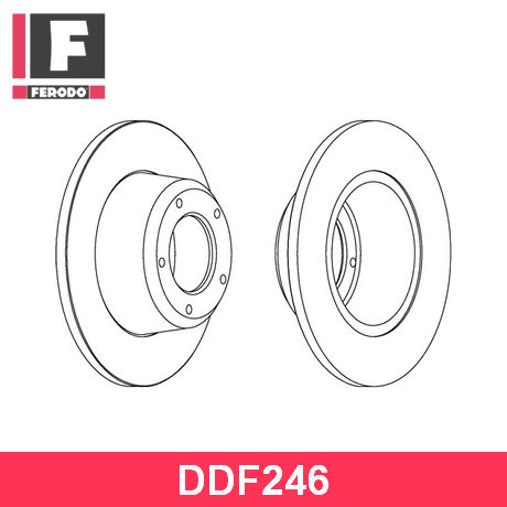 DDF246 FERODO  Тормозной диск