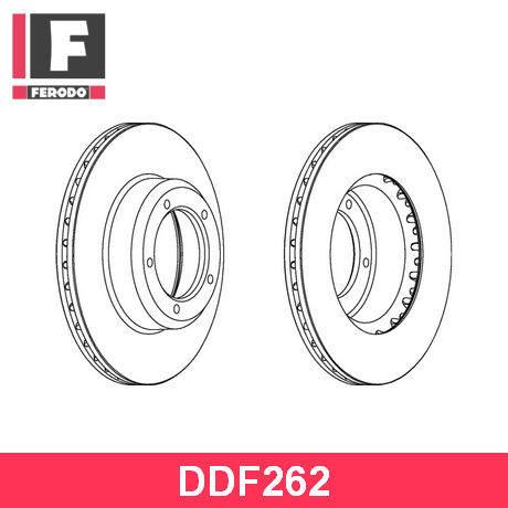 DDF262 FERODO  Тормозной диск
