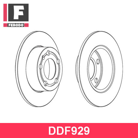 DDF929 FERODO  Тормозной диск