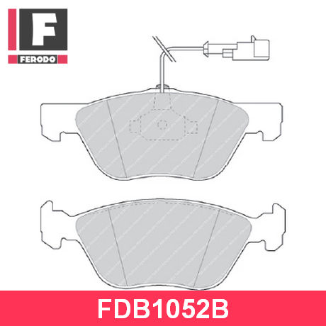 FDB1052B FERODO  Комплект тормозных колодок, дисковый тормоз