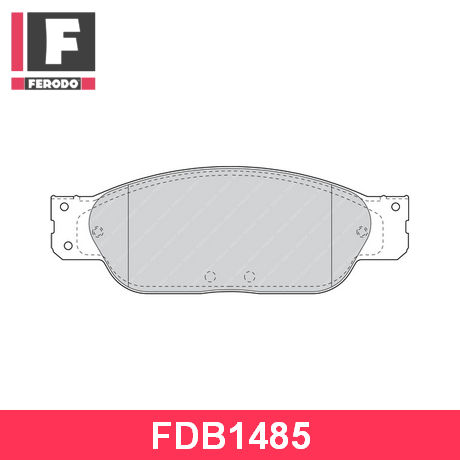 FDB1485 FERODO  Комплект тормозных колодок, дисковый тормоз