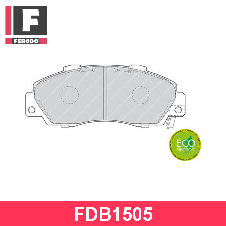 FDB1505 FERODO  Комплект тормозных колодок, дисковый тормоз